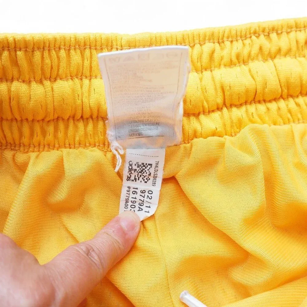 Adidas x Los Angeles Lakers Mesh Basketball Shorts Men's L Yellow / White‎
